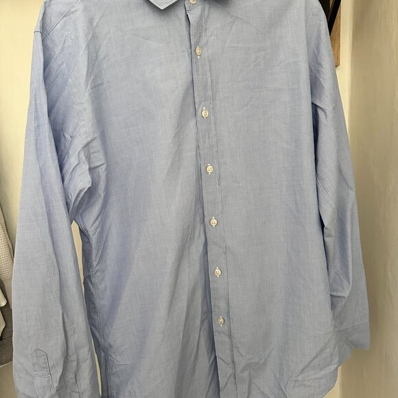 J Crew Ludlow Mens Blue Dress Shirt - Picture 3 of 4